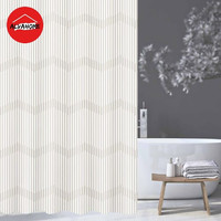 Forhom Tirai Kamar Mandi Polyester Dengan Hook Lines 180 cm x 200 cm