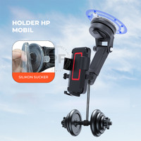 Car Phone Holder Mobil HD-68 Dudukan Handphone Dashboard Kaca Kokoh