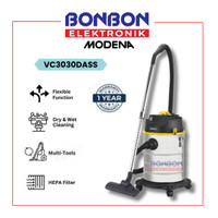 Modena Vacuum Cleaner Wet & Dry VC3030DASS / VC 3030 Heavy Duty 30L