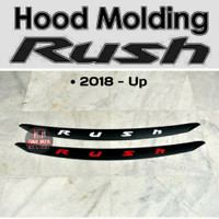 Hood Molding Lis Kap Mesin New RUSH 2018-Up Emblem List Tulisan Timbul