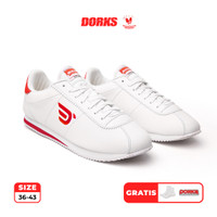 DORKS - Sneakers Escape White Red Sepatu Casual Pria Wanita
