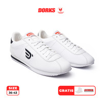DORKS - Sneakers Escape White Black Sepatu Casual Pria Wanita