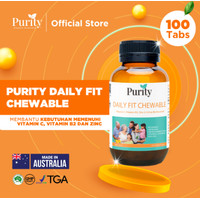 Purity Daily Fit Chewable Multivitamin Jaga Imunitas Keluarga 100 Tabl