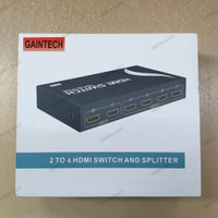 GAINTECH HDMI SWITCH and SPLITTER 2 IN 4 OUT
