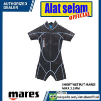 Short Wetsuit Mares Mira 2,2mm Neoprene Baju Pendek Selam Scuba Diving Snorkeling Snorkling Freedive Spearfishing