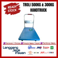 Troli Barang 300kg Trolley Fiber 500 Kg Dorongan Hand Truck Roda Lipat Angkut Barang Trolley