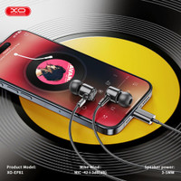 XO Wired Earphone Earbuds Headset Handsfree Kabel Type C Jack Super Bass EP81
