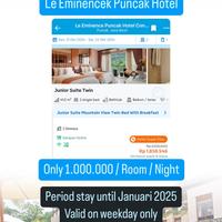 Le eminence puncak hotel weekend
