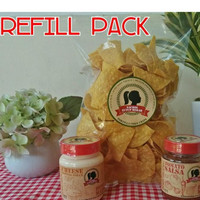 Stock Ready Cemilan Sehat Nachos Tutup Merah Refill Pack Terlaris