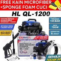 TERBARU PAKET JET CLEANER H&L QL 1200 / STEAM CUCI MOBIL AC QL1200 + SELANG NAKAI PANJANG 10 M / 15 M / 20 M