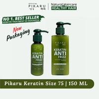 Pikaru Keratin Rambut Anti Frizz Pelurus Rambut Treatment Rambut