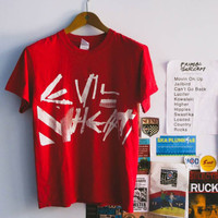 Primal Scream Tshirt Tee evil heat album 2002 Red tee  Official Merch By This Album Evil Heat Primal Scream T Shirt  Size M  Tag Gildan Ultra Cotton Early 2000