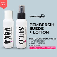 Pembersih Sepatu Tas Suede Paket Lengkap Pembersih + Suede lotion