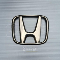 Best seller Emblem Logo Black Chrome Honda CRV Turbo 2017-UP Depan