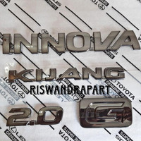 Best seller EMBLEM TULISAN INNOVA KIJANG 2.0 TYPE V G Q BLACK CHROME