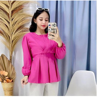 RX FASHION - RAYA BLOUSE KATUN TWISTCONE / ATASAN FASHION WANITA - PN