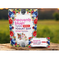Heavenly Blush Tummy 10bungkus Yogurt Bar Rasa Berries Snack Sehat Tinggi Serat Tekstur Chewy
