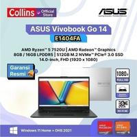 ASUS Vivobook Go 14 E1404FA Ryzen 5-7520U SSD 512GB 14" FHD W11 OHS