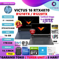 HP VICTUS 16 R1218TX R1220TX CORE i7 14650HX 16GB 1TB SSD RTX4070 8GB 16.1" FHD 165HZ W11+OHS