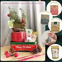 Rimbundedaun x Teafinity x Onethirdcup PREMIUM CHRISTMAS HAMPERS NATAL Tanaman Asli Tea Teh Blend Kue Kering Cookies Gluten Free Plant Based