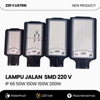Lampu Jalan Led SMD 50W 100W 150W 200W PJU SMD Lampu Jalan Slim Led Waterproof