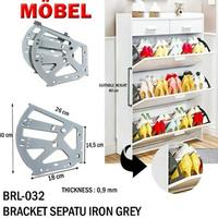 Inbox Rak Susun Braket Rak Tempat Simpan Sepatu Lemari Minimalis