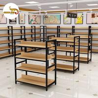 rak buah rak toko kayu jati minimalis susun