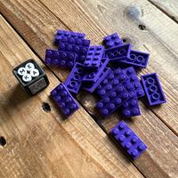 Lego part dark purple plate 2x4 no 3020