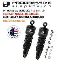 PROGRESSIVE SUSPENSION SHOCKS 412 SERIES 11.5 INCH TOURING SPORTSTER DS-310034 KODE 412 4006B