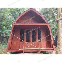rumah glamping lumbung estetik instragamable 4 x 6 | rumah kayu rapi