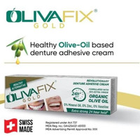 OLIVAFIX Lem Gigi 40gr Denture Adhesive Perekat Gigi OLIVA FIX GOLD