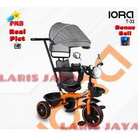 SEPEDA RODA TIGA NEW IORA T33 SEPEDA RODA TIGA ANAK IORA T33 TERBARU