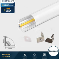 KAP HOUSING ALUMINIUM LED STRIP SEGITIGA SIKU BENTUK L V RUMAH LAMPU
