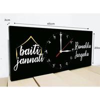 Jam Dinding Cantik + Batrai Pakai Kaca