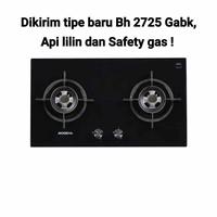 Kompor Tanam Gas Modena Bh 5725 Aabk / Bh 2725 Gabk, Ada Api Lilin / 2 Tungku Safety Gas