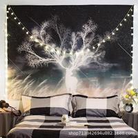 Poster Kain Dekorasi Pajangan Dinding Pemandangan Rusa Bulan Uk.100Cmx70Cm Vincess