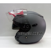 [NEW] HELM KYT DJ MAXY SOLID DOUBLE VISOR