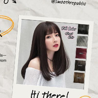 ADA Wig Full Lace Rambut Palsu Wanita Panjang Berponi 789 ( COD - INSTANT ) Korean Version Wig Long Half High Quality 789 Hairclip Black Gold