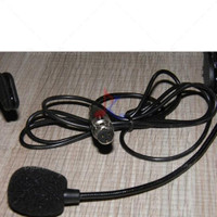 Headset Mini XLR TA3F Black Flexible Wired Boom for Belt Pack Mic Syst
