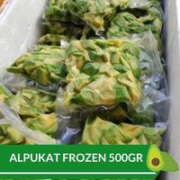 Frozen Buah Alpukat 500gr per pack, Ready stock Delivery Jogja