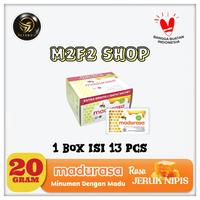 Madurasa Minuman Madu Asli Rasa Jeruk Nipis Sachet 20 gr (Harga 1 Box)