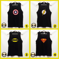 Kaos Singlet Gambar Superhero Baju Singlet Tanktop Superhero SX 15