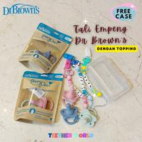 Dr. Brown Pacifier Set Custom Nama dengan Topping