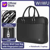 Laptop Bag WiWU Master Fingerprint Lock Brief Case 16" for MacBook