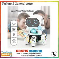 Mainan Anak Robot Dance Laba Spider Joget plus Musik Warna Warni