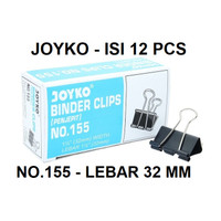 JOYKO BINDER CLIP 155 Per PACK Klip Penjepit Kertas KENKO - MURAH
