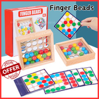 KNB Finger beads permainan sensory jari mainan montessori match color