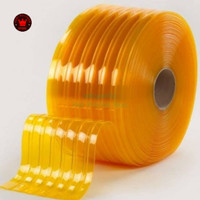 Tirai PVC Curtain Ribbed Double Bertulang 2mm x 20cm x 50mtr