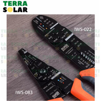 IWISS Tang Crimmping Skun, Potong Kupas Kabel Tang Elektrik Combo
