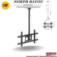 Bracket TV Gantung 55 plafon /32 42 43 49 50 55 65 70 75inch Fleksibel